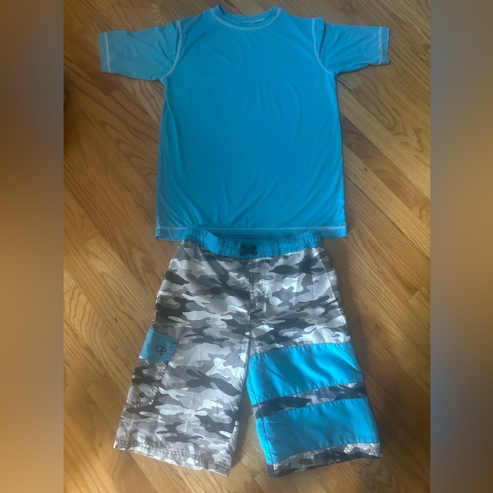 OP Turquoise Swim Trunks